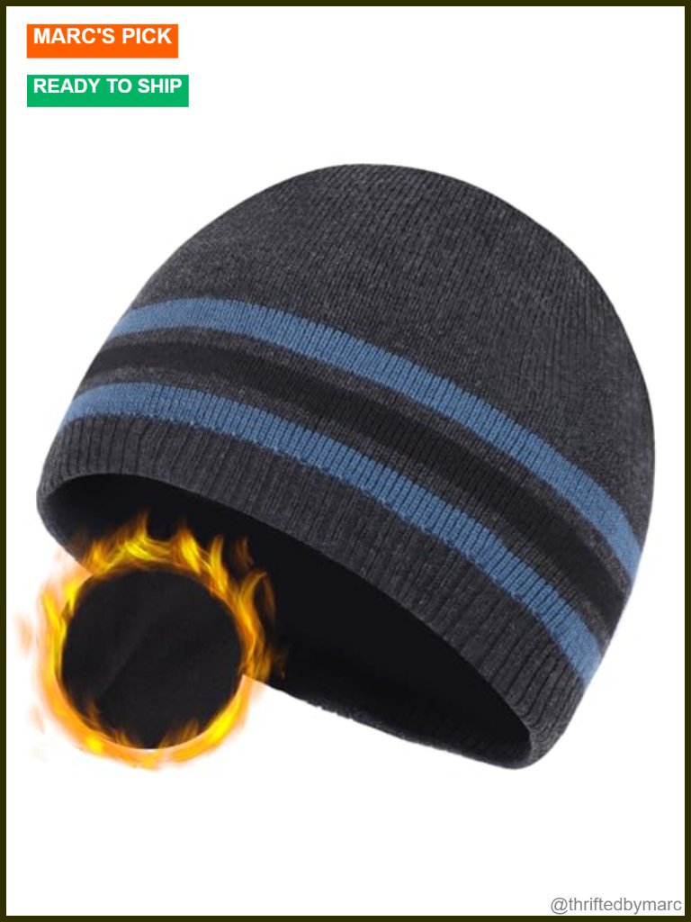 Xxl Stretch Beanie Hat For Big Heads, Winter Knit Skull Cap